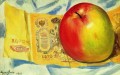 Apfel und die hundert Rubel Note Boris Mikhailovich Kustodiev moderne Dekor Stillleben